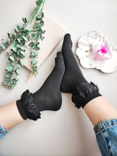 جوراب مچی لب تور ترند مشکی