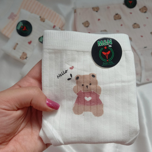 شورت دخترانه عروسکی XL وارداتی نخ پنبه با فاق دولایه ضدحساسیت