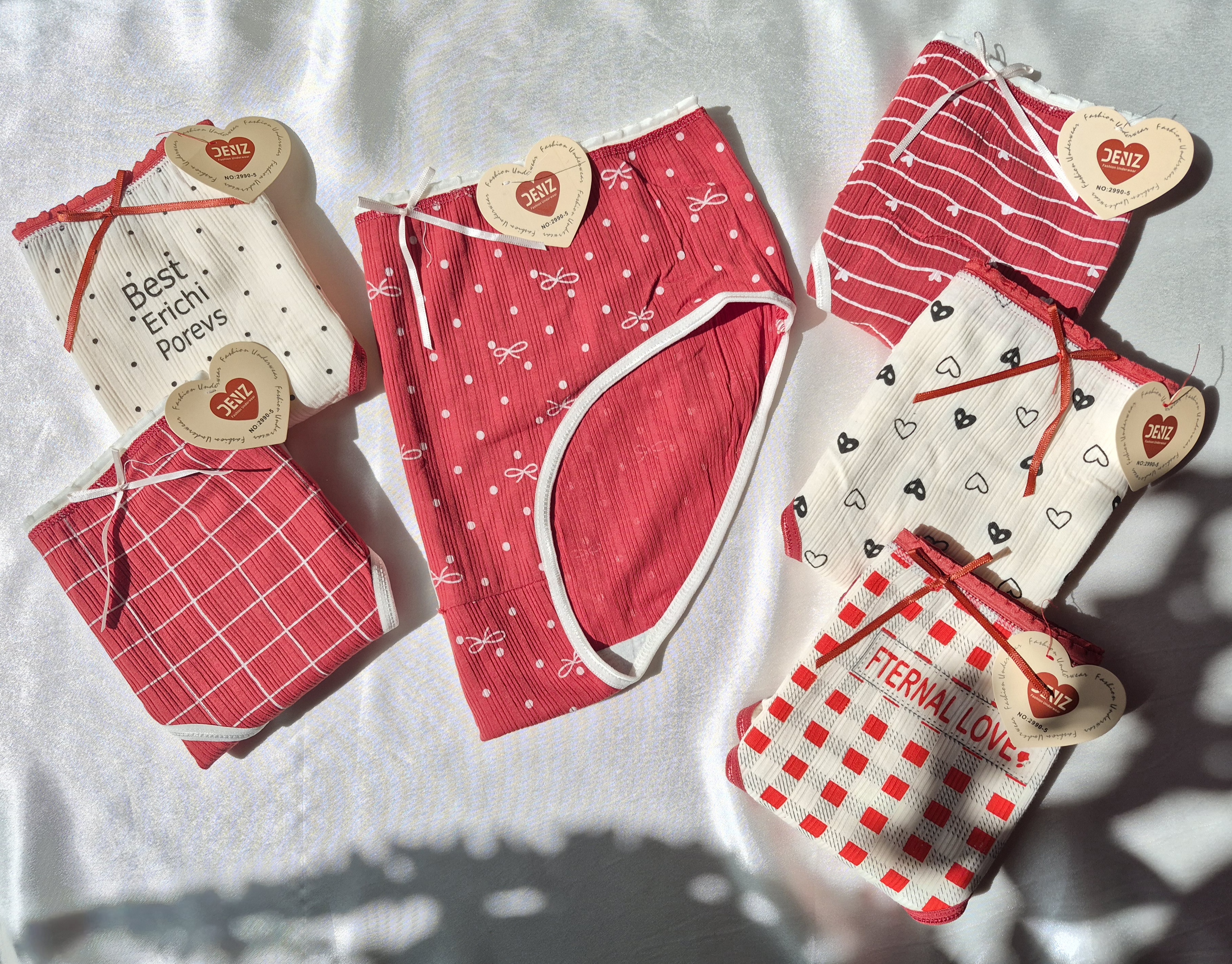 شورت زنانه عروسکی سایز بزرگ ۳ایکس لارج برند دنیز وارداتی جنس کبریتی نخ پنبه